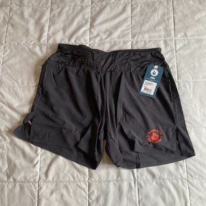rabbit Shredders 5" Western States Short, Black/Orange, Men's Small